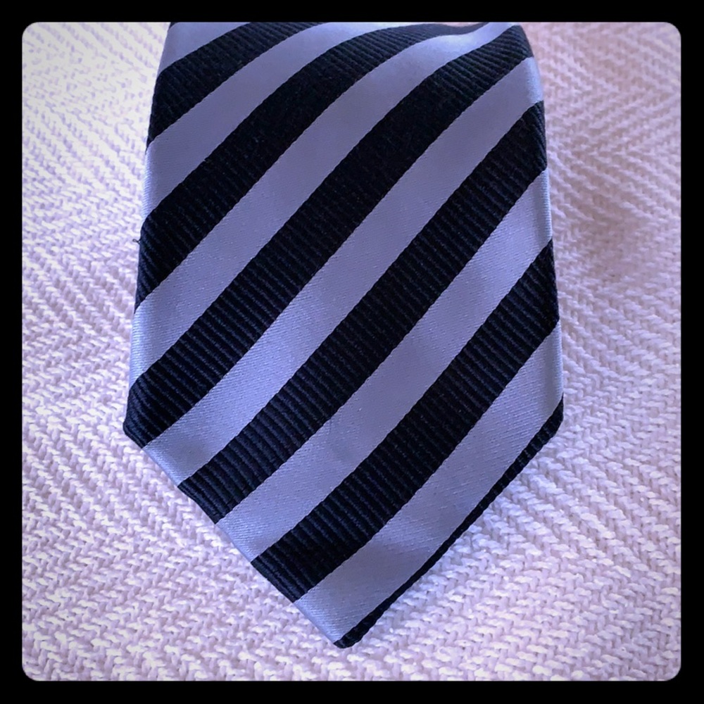 Handmade Italian Repp Stripe Tie
